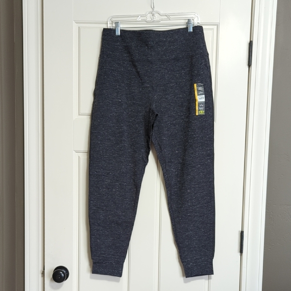 NWT Athletic Works Dark Gray Heathered Jogger Pants Size Large - Picture 1 of 7